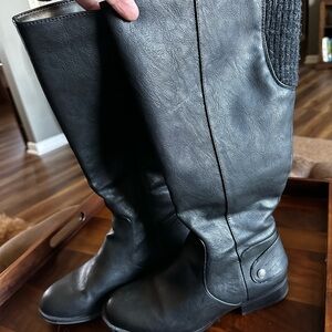 Life Stride Black Wide Calf Boots